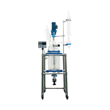 Manufacturer Direct Selling 10L Chemical Lab Equipment Jacketed Glass Reactor